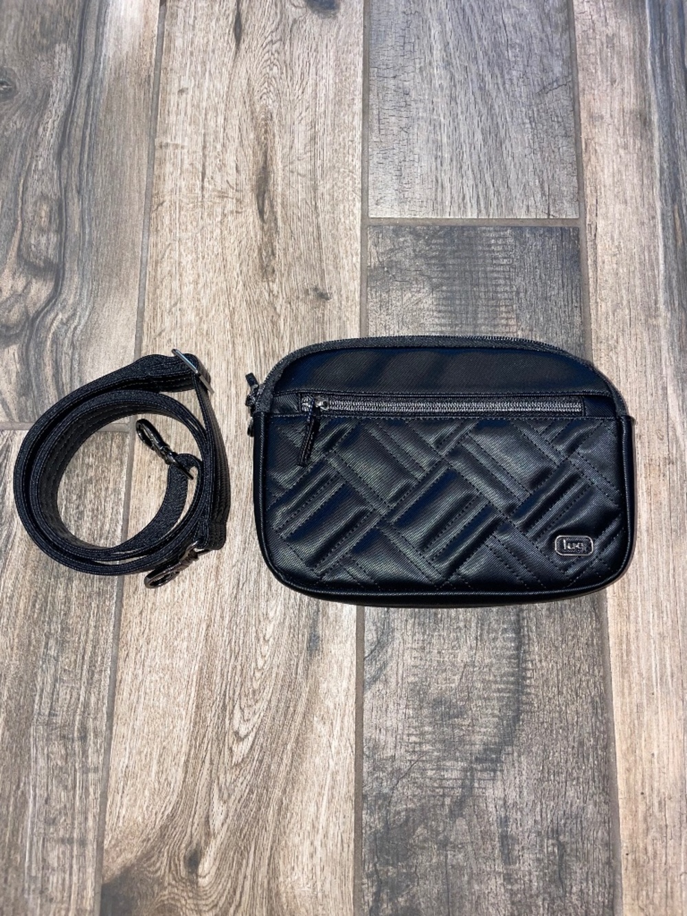 Lug Black Super Coupe 3 Satin Luxe VL Convertible Crossbody